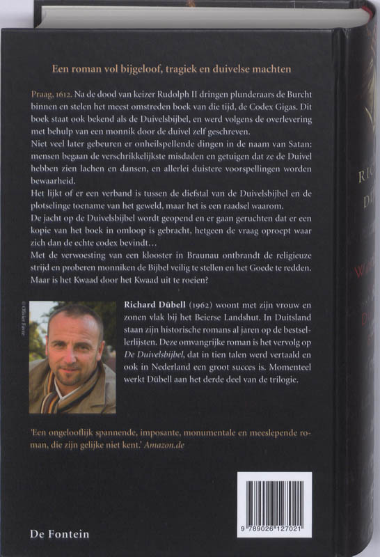 Achterkant van De wachters van de Duivelsbijbel
