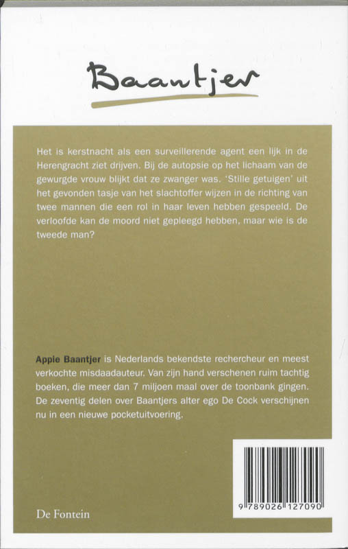 Achterkant van De Cock en het lijk in de kerstnacht