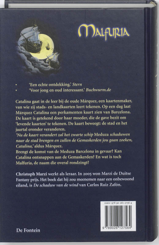 Achterkant van 1 Het schip der schaduwen