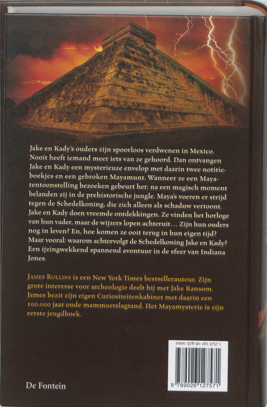 Achterkant van Het Maya mysterie