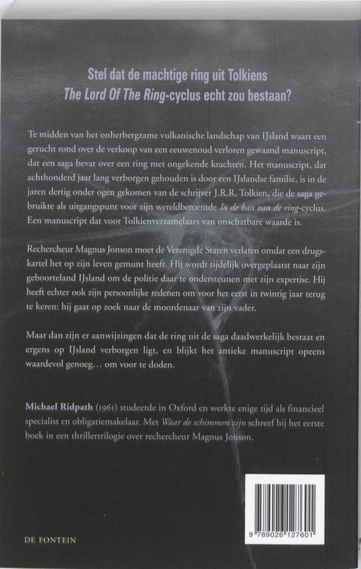 Achterkant van Waar de schimmen zijn