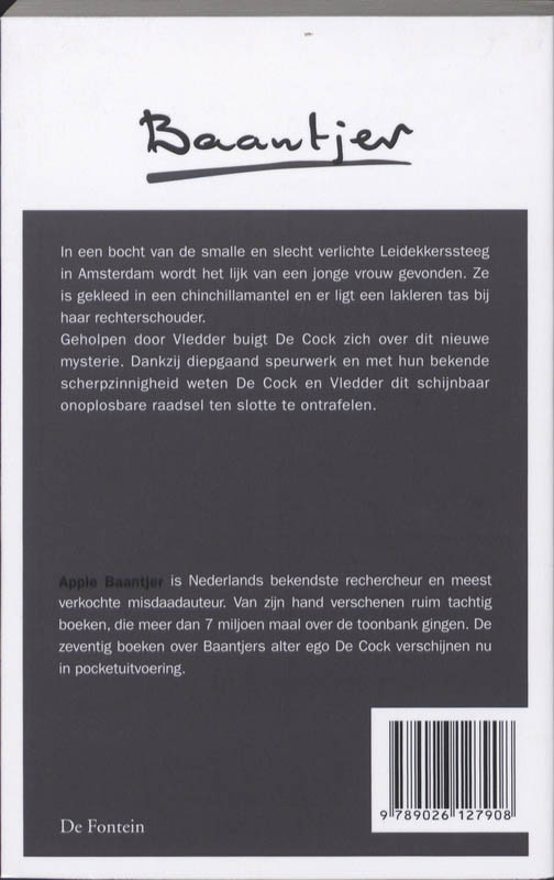 Achterkant van De Cock en de zorgvuldige moordenaar