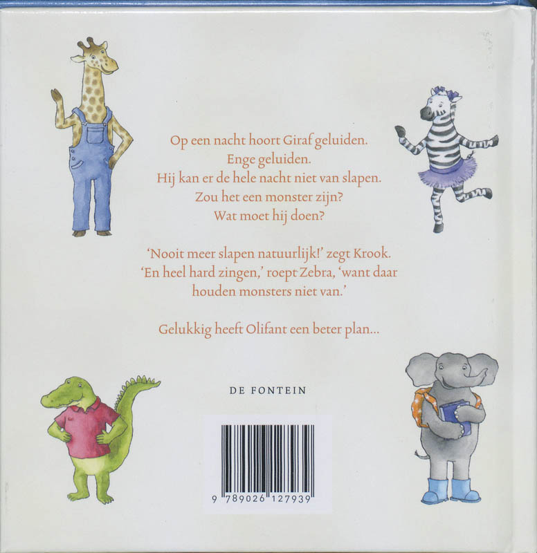 Achterkant van Giraf gaat slapen