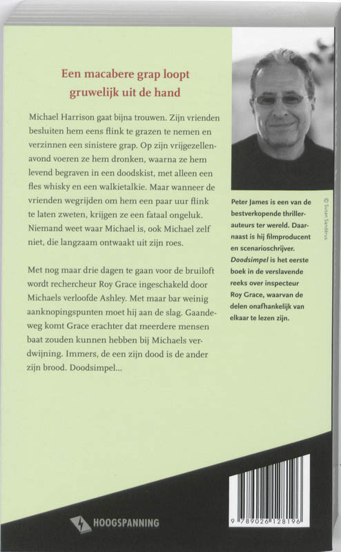 Achterkant van Doodsimpel