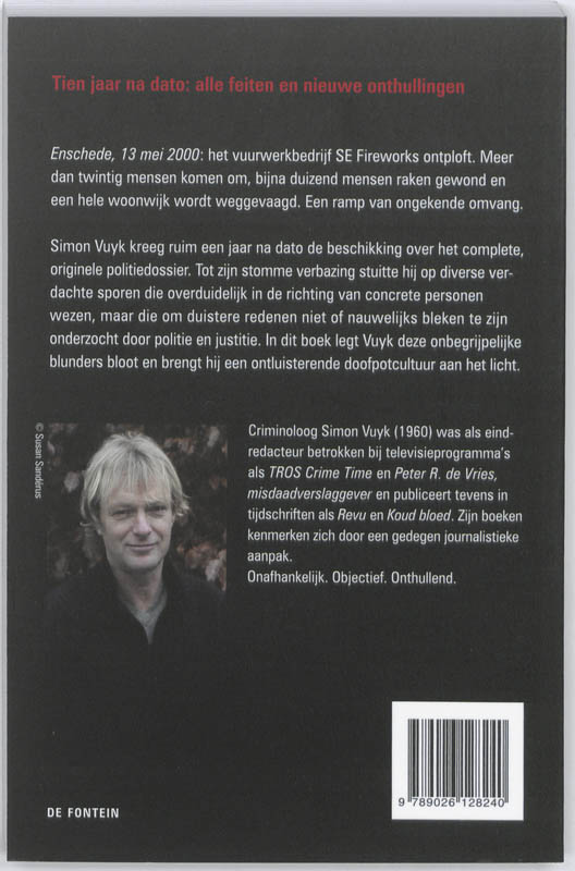 Achterkant van De waarheid achter de vuurwerkramp