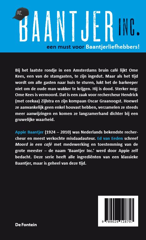 Achterkant van Moord in een café