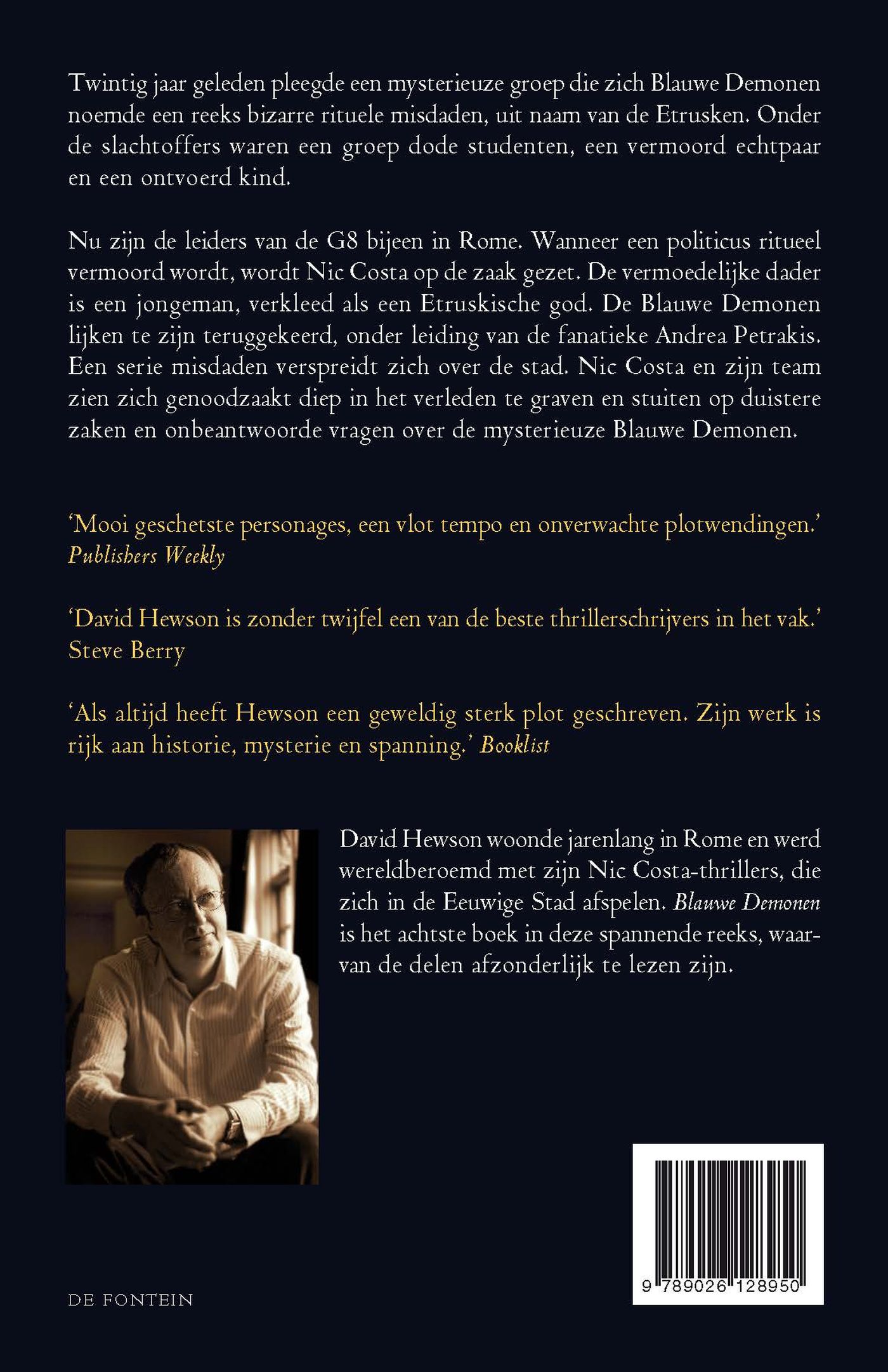 Achterkant van Blauwe demonen