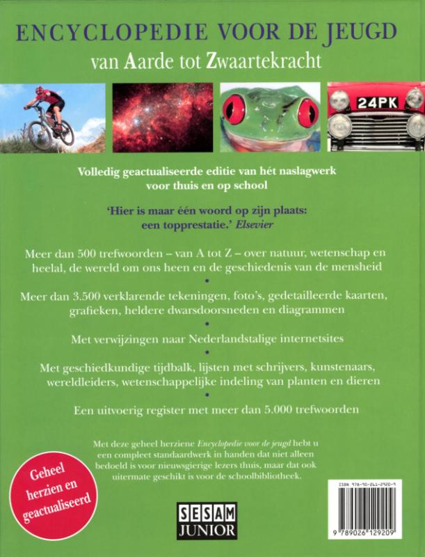 Achterkant van Encyclopedie voor de jeugd