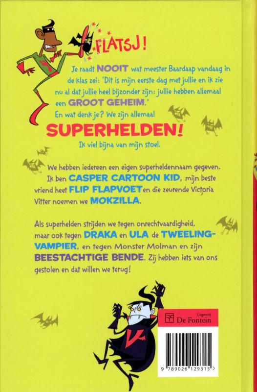 Achterkant van Super Kid - Iedereen kan superheld worden