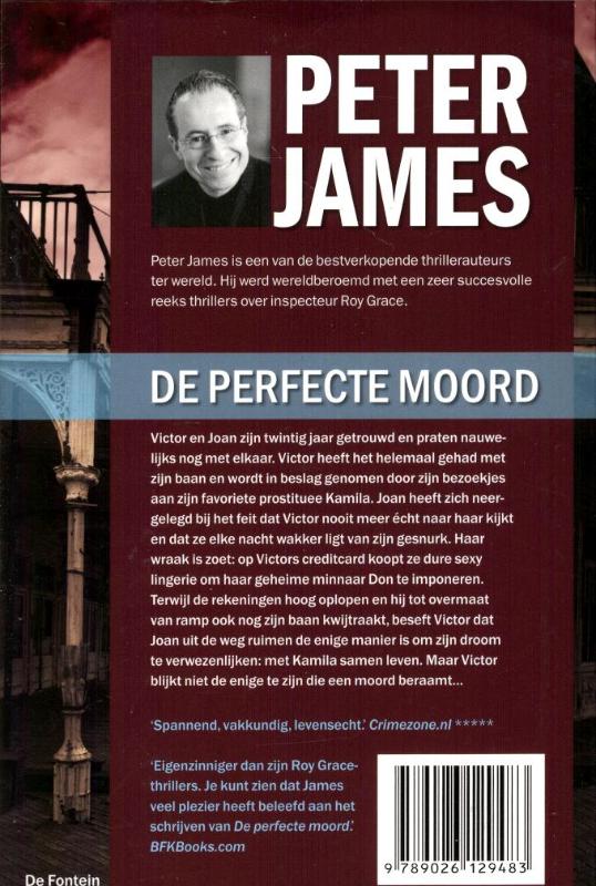 Achterkant van De perfecte moord