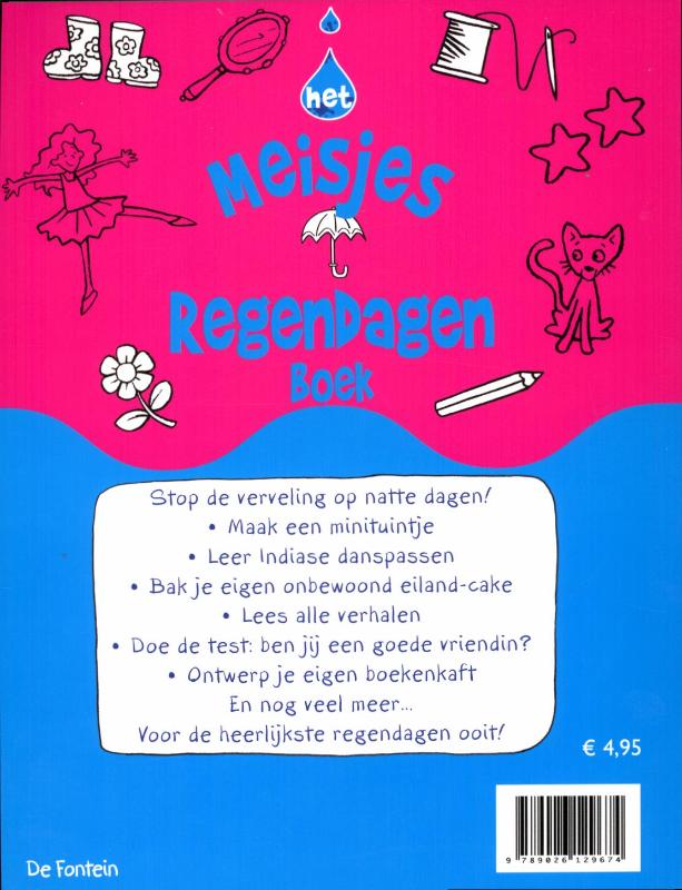 Achterkant van Het Meisjes Regendagenboek