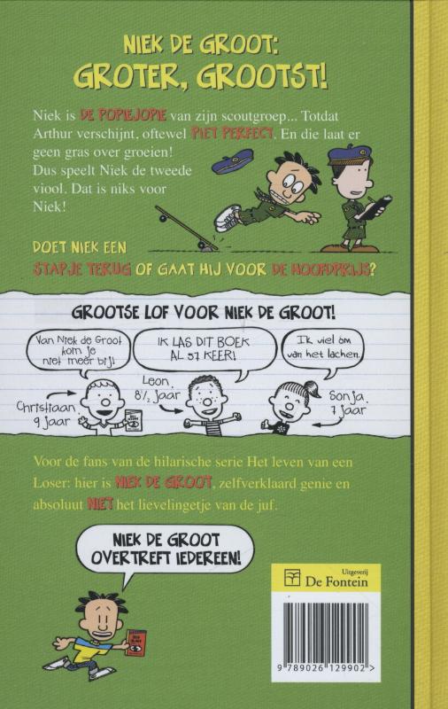 Achterkant van Niek de Groot lekker bezig