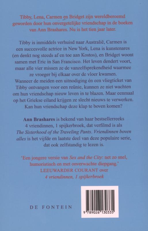 Achterkant van Vriendinnen boven alles
