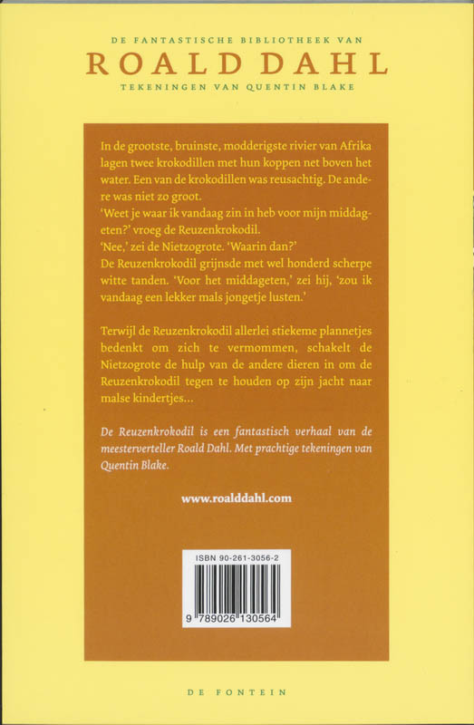 Achterkant van De reuzenkrokodil