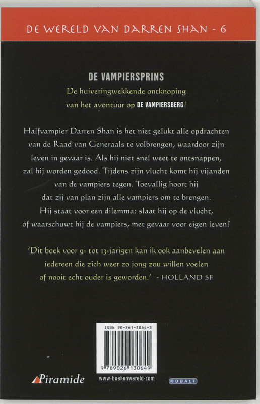 Achterkant van De vampiersprins