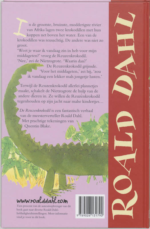Achterkant van De reuzenkrokodil