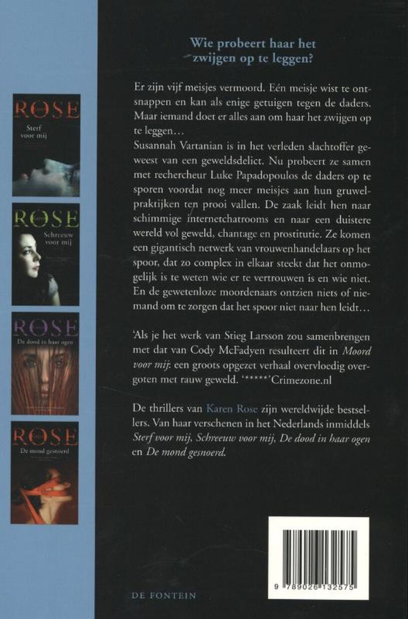 Achterkant van Moord voor mij