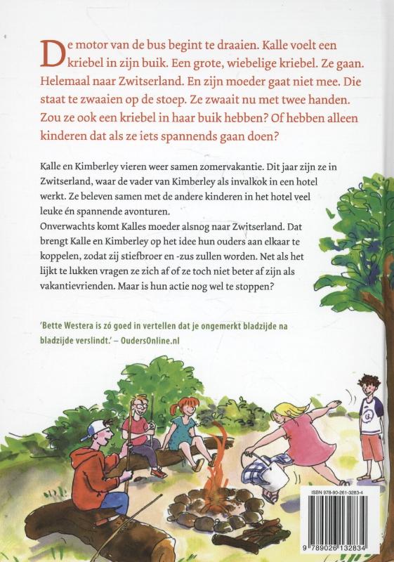 Achterkant van Niet zoenen op de trampoline
