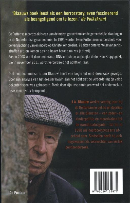 Achterkant van De Puttense moordzaak - dossier gesloten -