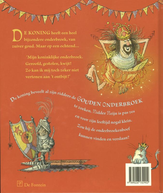 Achterkant van Ridder Reijn en de gouden onderbroek
