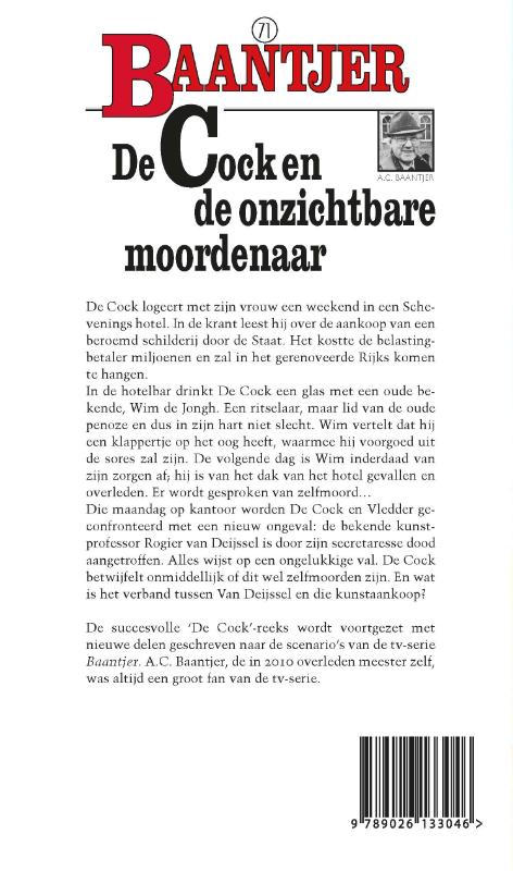 Achterkant van De Cock en de onzichtbare moordenaar