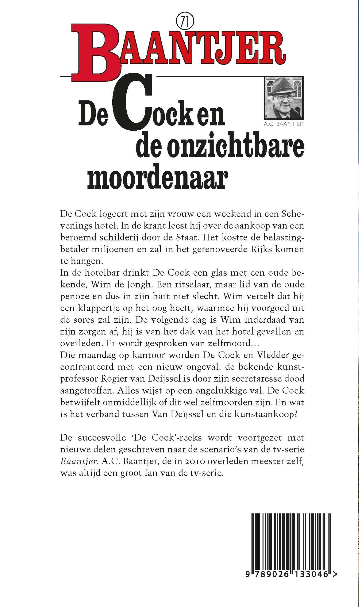 Achterkant van De Cock en de onzichtbare moordenaar