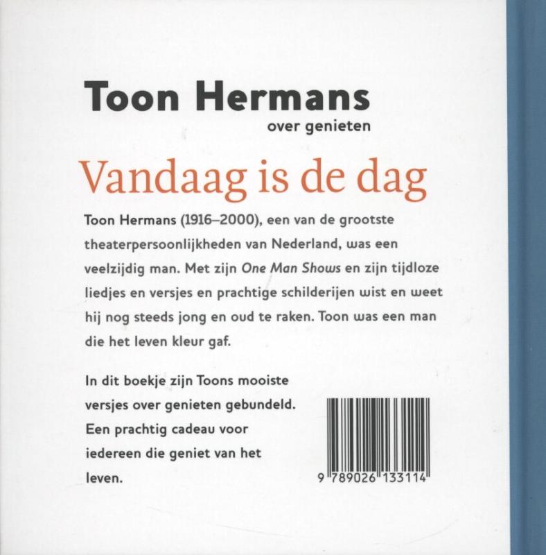 Achterkant van Vandaag is de dag