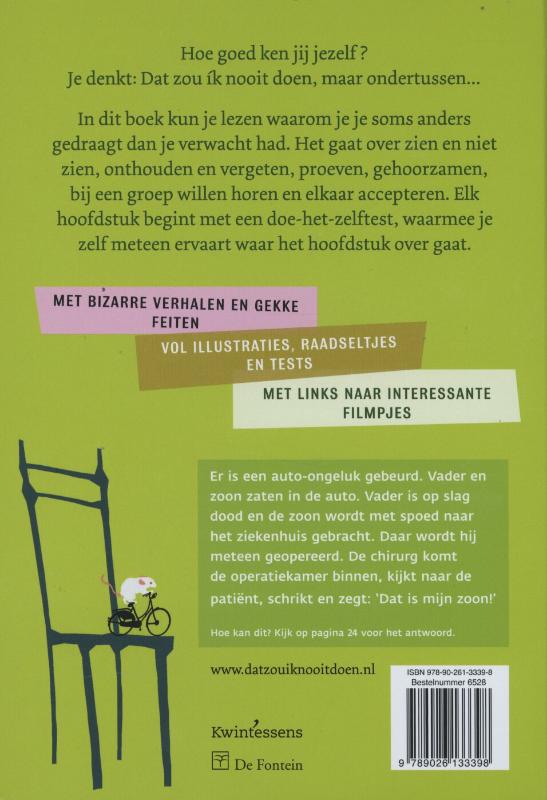 Achterkant van Dat zou ik nooit doen!