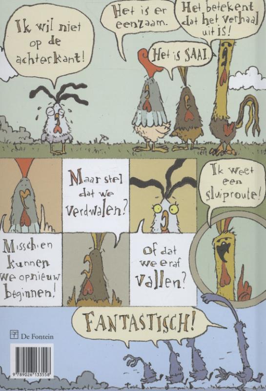 Achterkant van Kloek kuiken