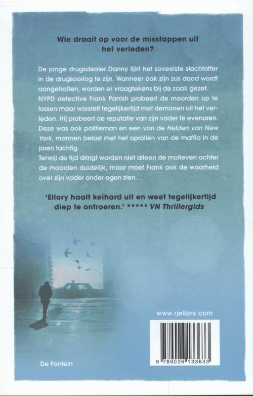 Achterkant van De helden van New York
