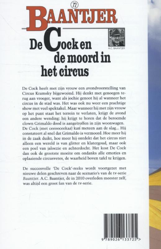 Achterkant van De Cock en de moord in het circus