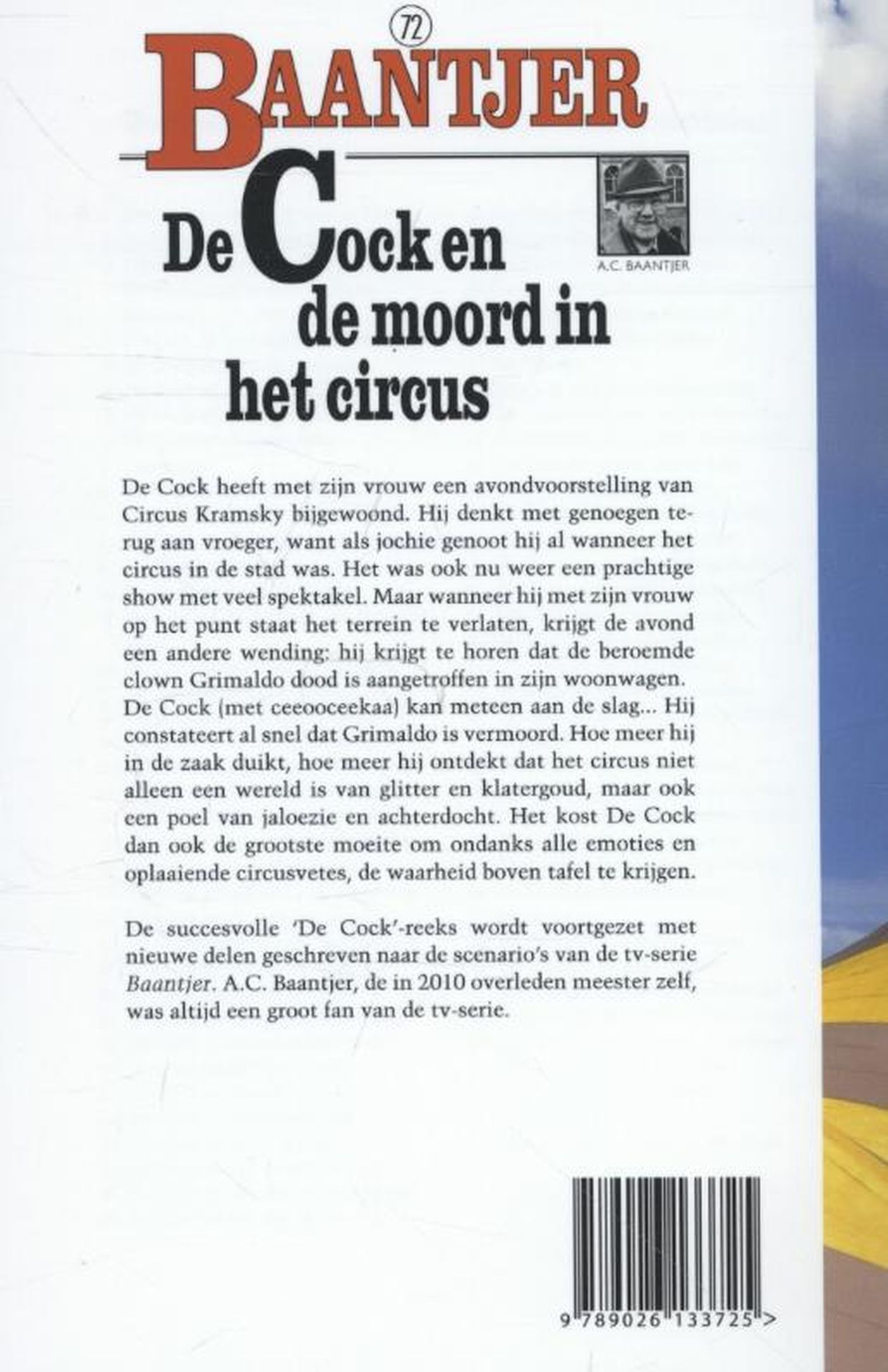 Achterkant van De Cock en de moord in het circus