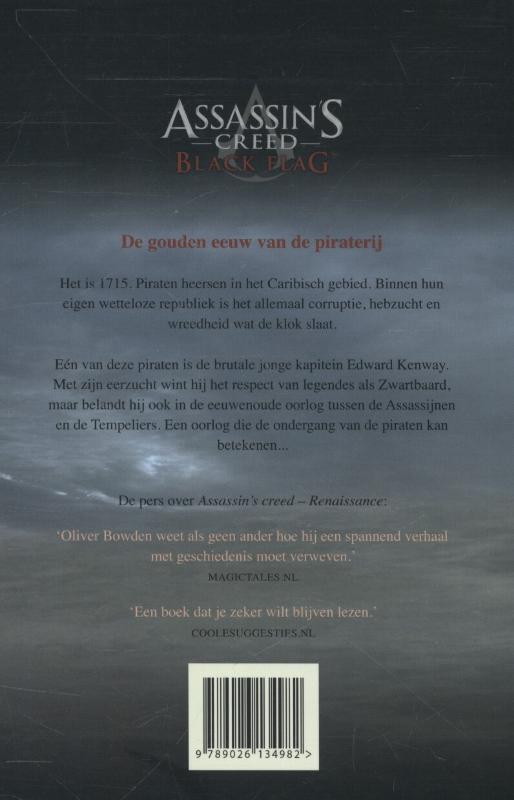 Achterkant van Black flag