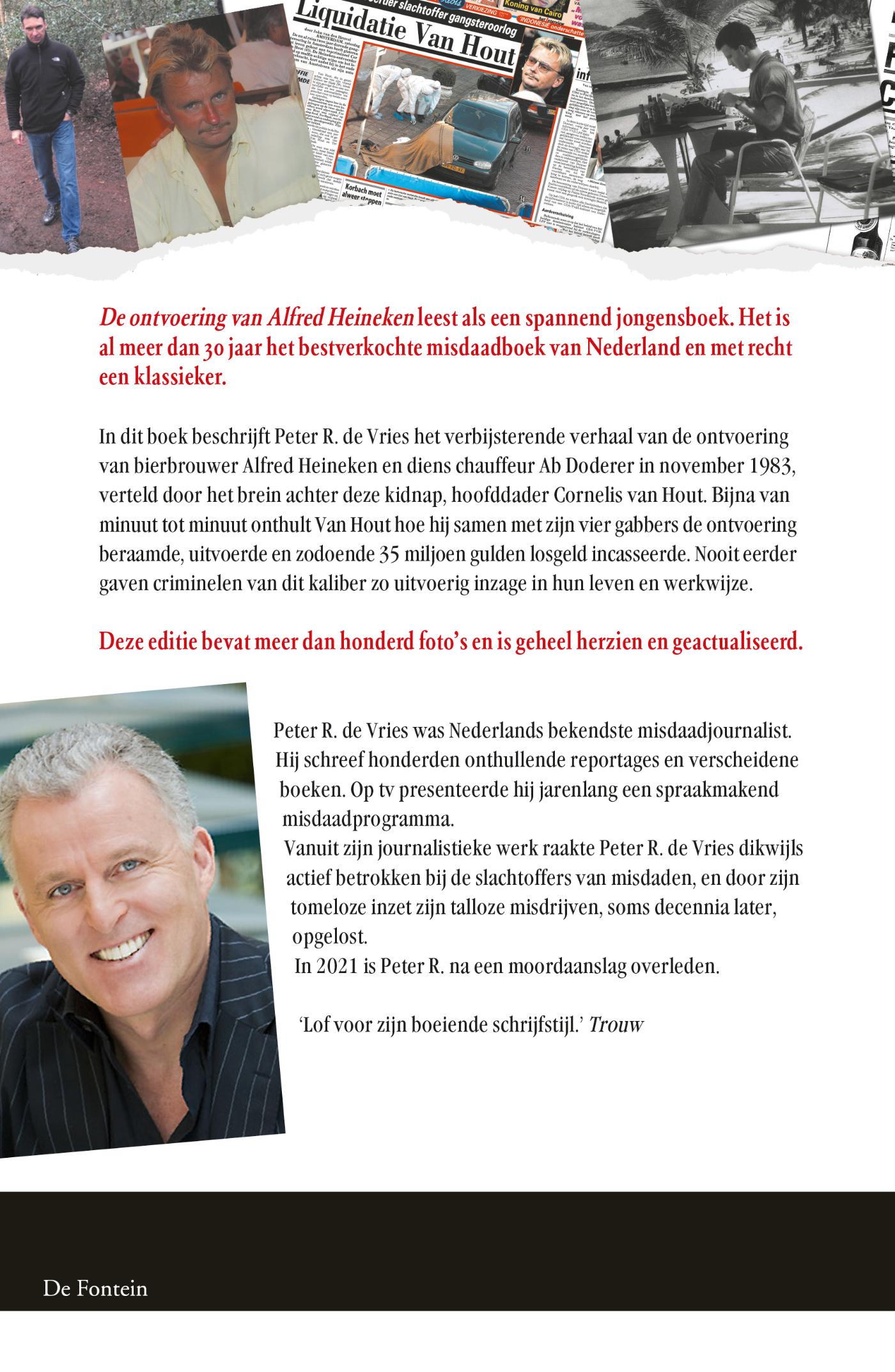 Achterkant van De ontvoering van Alfred Heineken