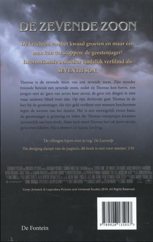 Achterkant van De zevende zoon