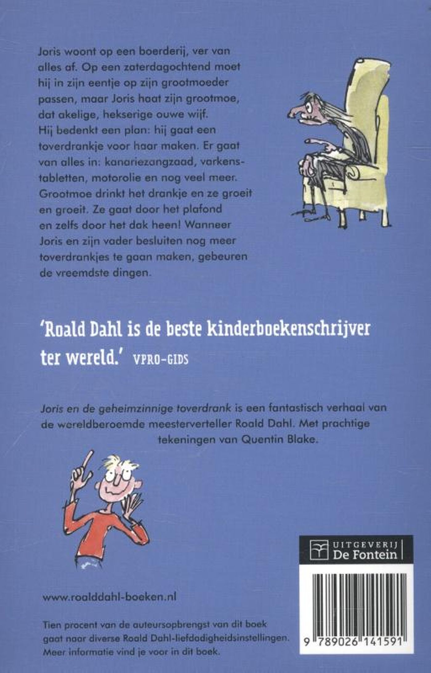 Achterkant van Joris en de geheimzinnige toverdrank