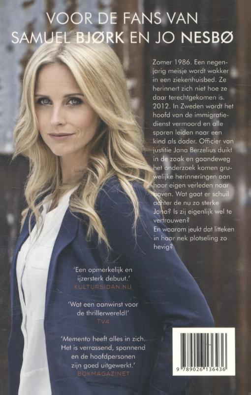 Achterkant van Memento