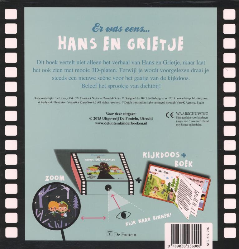 Achterkant van Hans en Grietje
