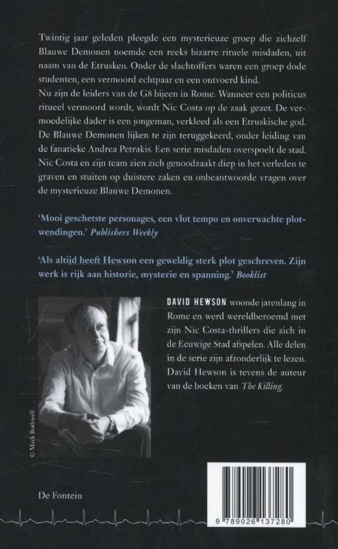Achterkant van Blauwe demonen