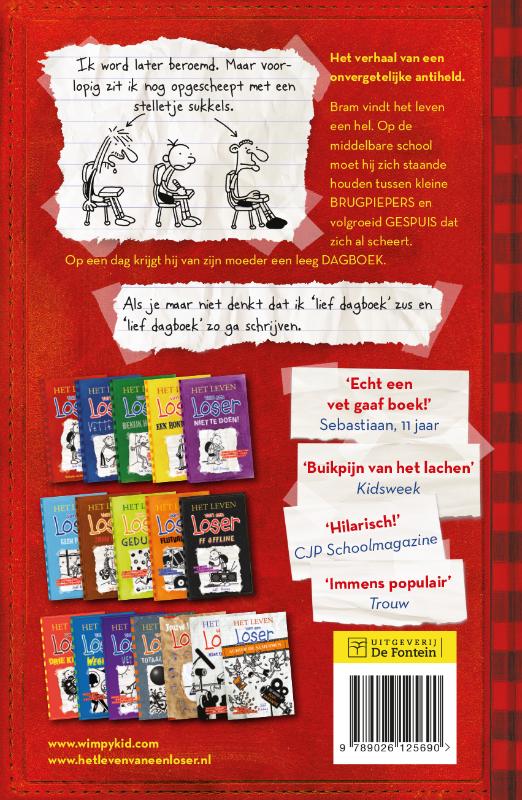 Achterkant van Het leven van een Loser