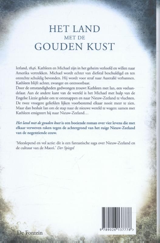 Achterkant van Het land met de gouden kust