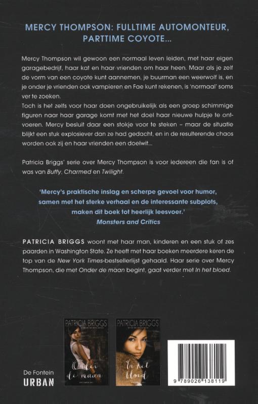 Achterkant van Onder de maan