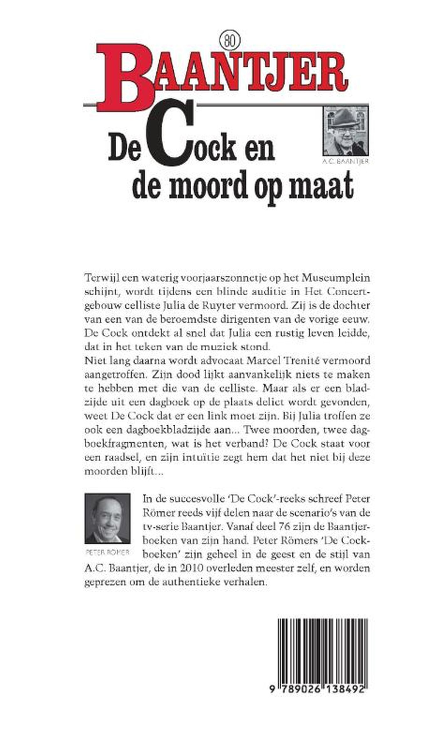 Achterkant van De Cock en de moord op maat