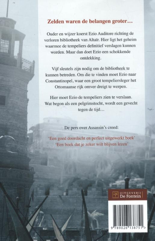 Achterkant van Assassin's creed - Openbaring