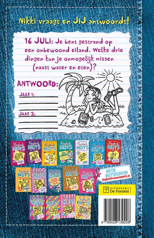 Achterkant van Afblijven! Dit dagboek is van mij