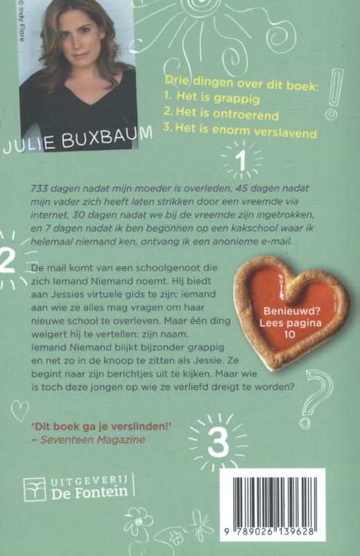 Achterkant van Vertel me drie dingen