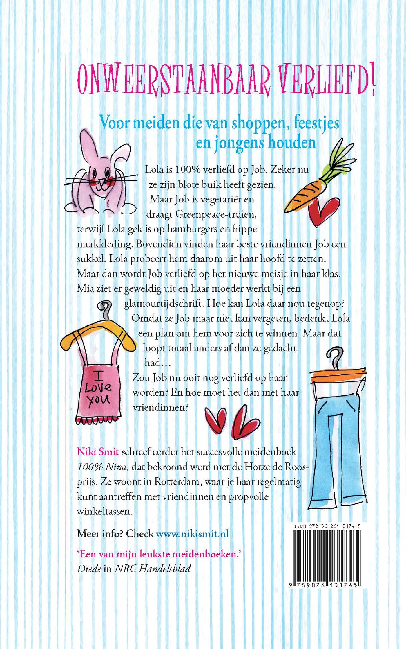 Achterkant van 100% Lola