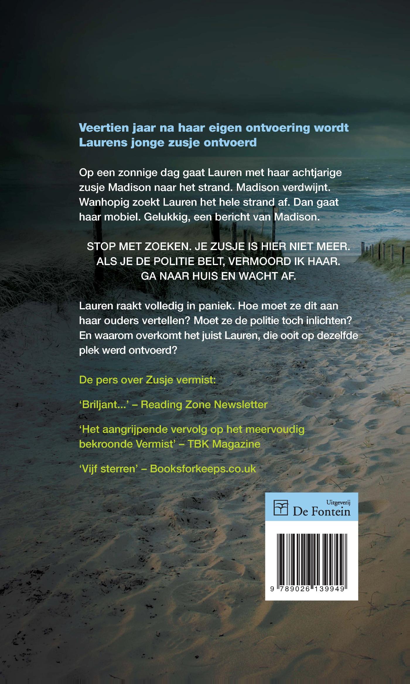 Achterkant van Zusje vermist