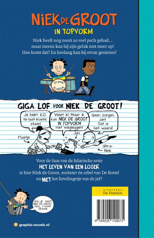 Achterkant van Niek de Groot in topvorm