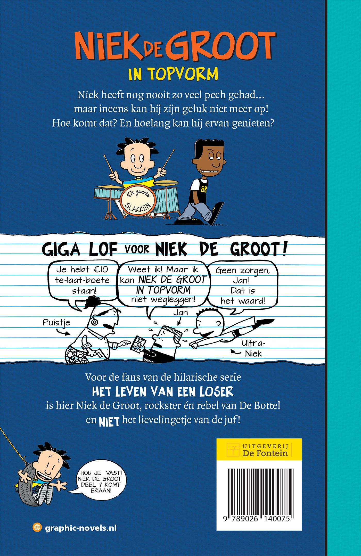 Achterkant van Niek de Groot in topvorm